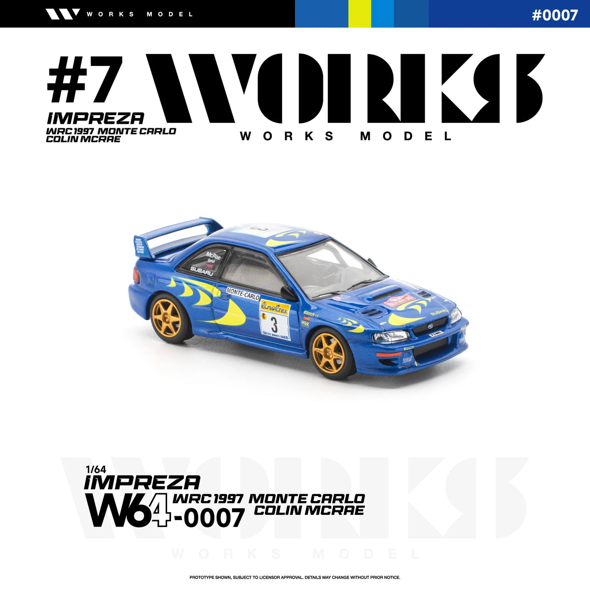 *PRE-ORDER* Subaru Impreza WRC 1997 Monte Carlo Colin Mcrae, 1:64 Scale — image 5