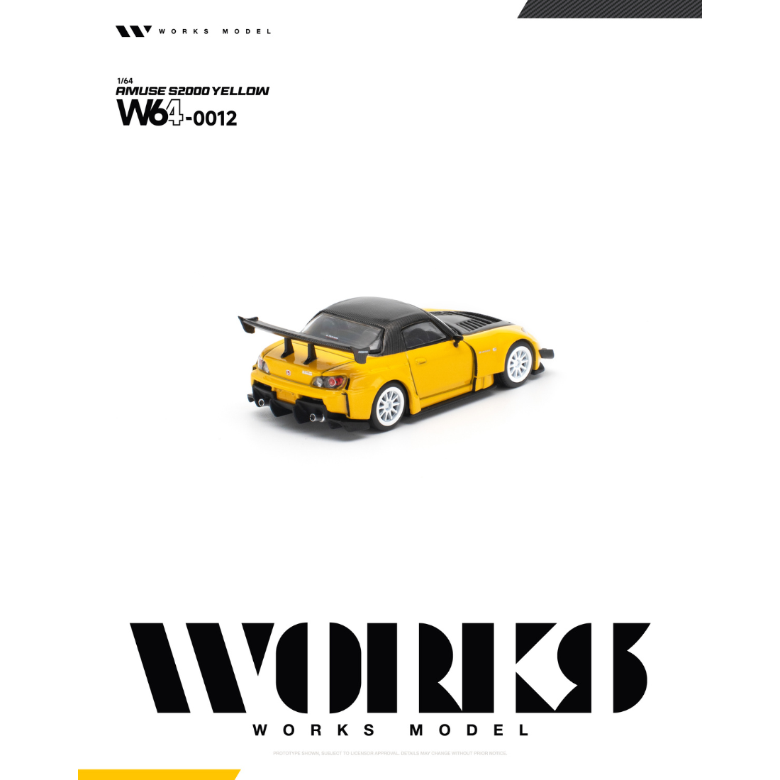 *PRE-ORDER* Amuse S2000, 1:64 Scale (Yellow) — image 3