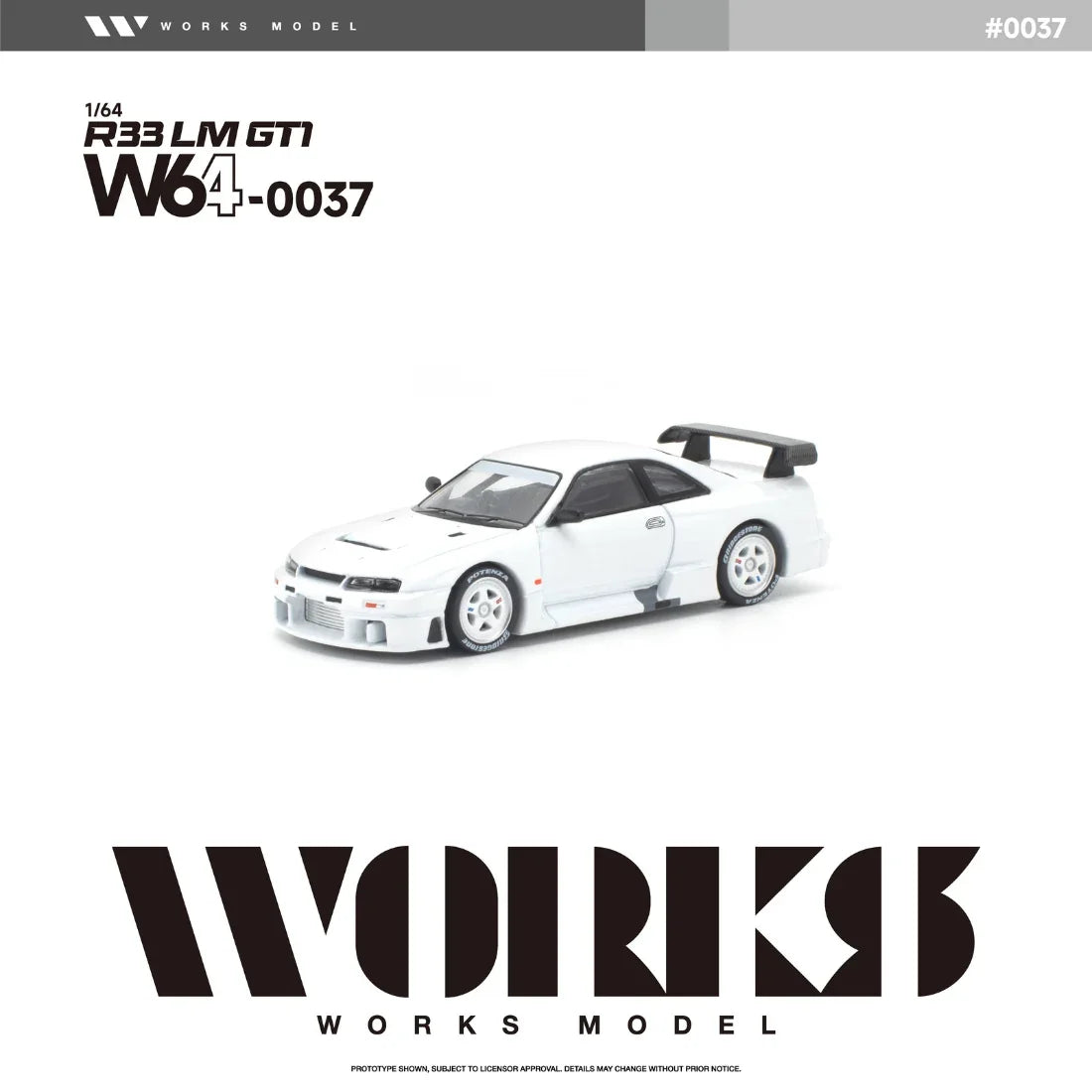 *PRE-ORDER* Nissan R33 LM 1995 GT1, 1:64 Scale (White) — image 2