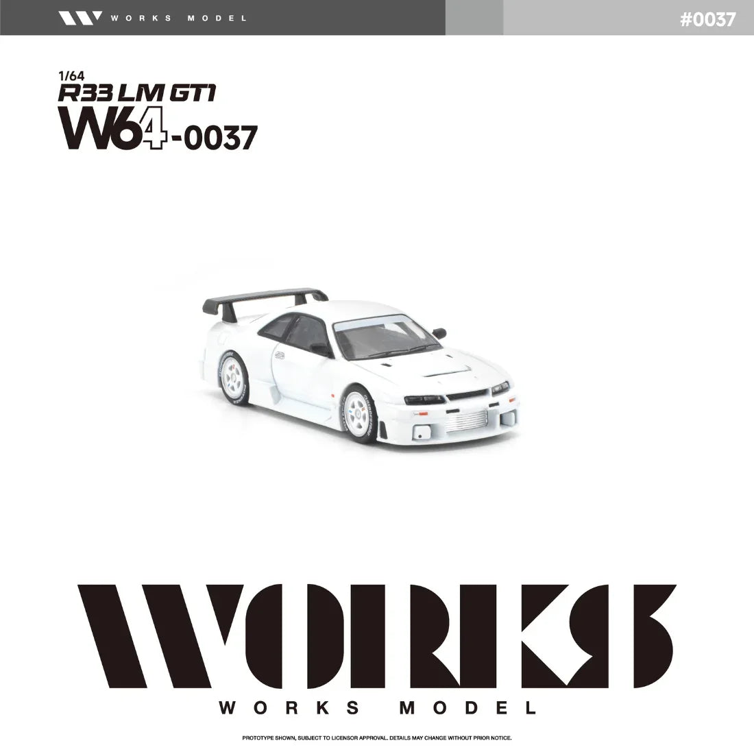 *PRE-ORDER* Nissan R33 LM 1995 GT1, 1:64 Scale (White) — image 6