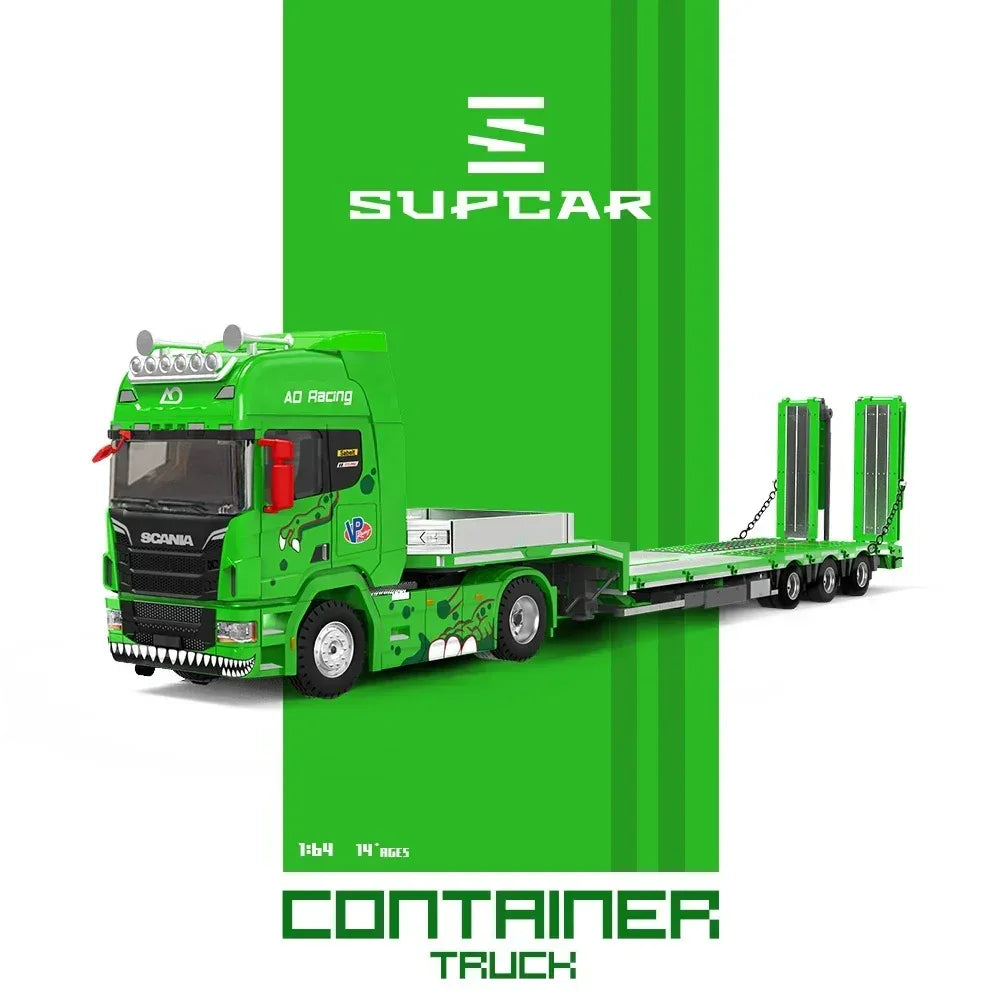 *PRE-ORDER* Scania Flatbed Transport Vehicle - Green Tyrannosaurus, 1:64 Scale — image 3