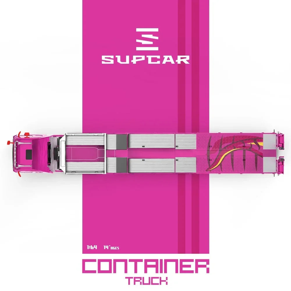 *PRE-ORDER* Scania Flatbed Transport Vehicle - Tyrannosaurus Rex, 1:64 Scale (Pink) — image 5