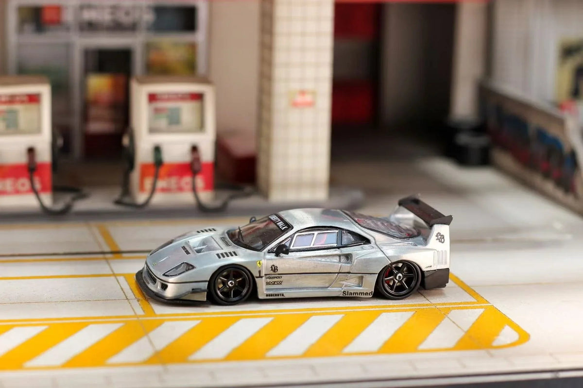 *PRE-ORDER* Ghost Player × Street Weapon 1:64 Scale Liberty Walk Widebody F40, Raw Color — image 4