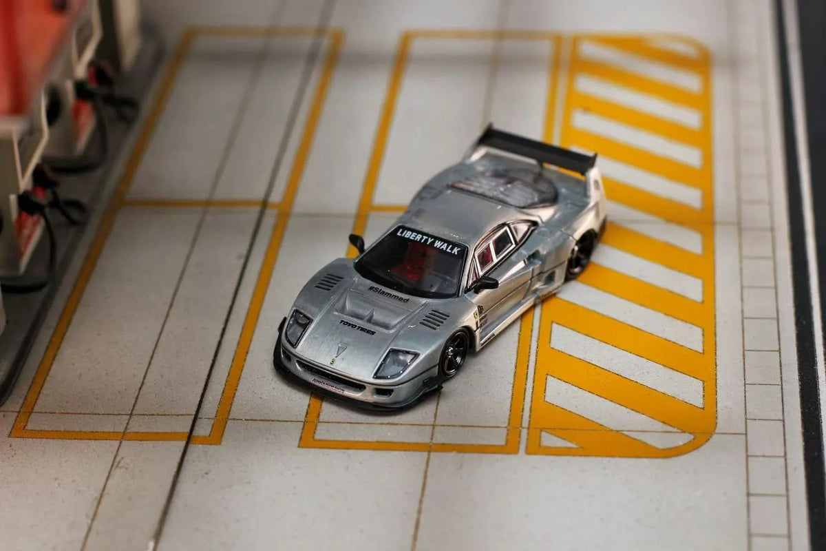 *PRE-ORDER* Ghost Player × Street Weapon 1:64 Scale Liberty Walk Widebody F40, Raw Color — image 2