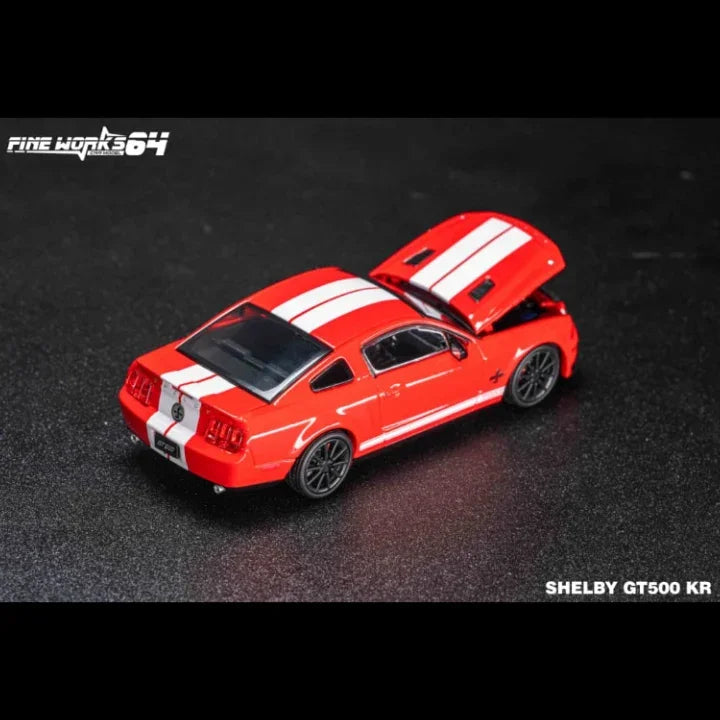 *PRE-ORDER* Ford GT500 KR (2008) Pearl White (Limited to 999pcs), 1:64 Scale (Red) — image 4