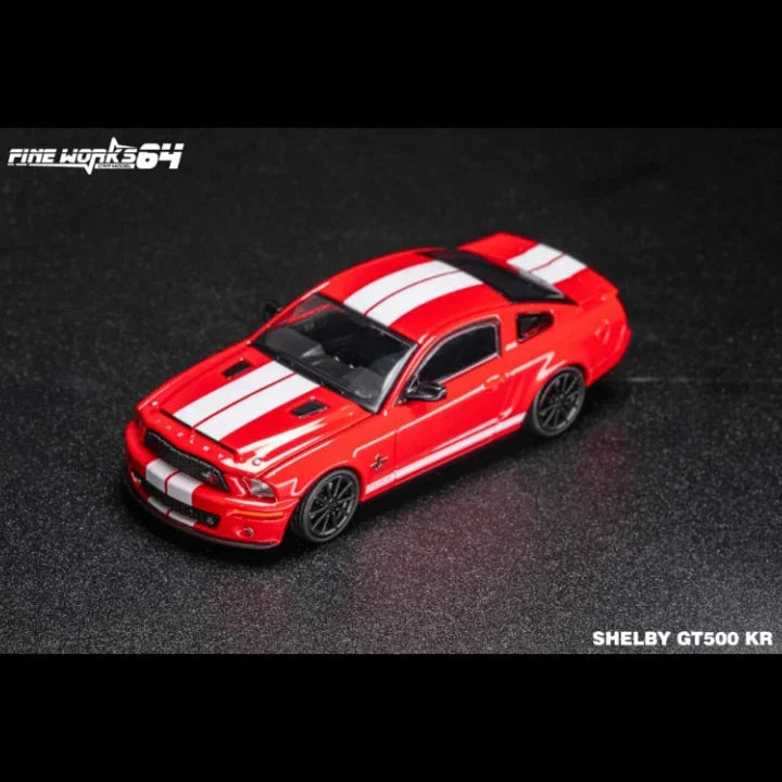 *PRE-ORDER* Ford GT500 KR (2008) Pearl White (Limited to 999pcs), 1:64 Scale (Red) — image 2