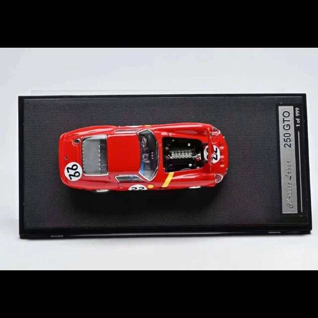 *PRE-ORDER* Ferrari 250 GTO Rosso Corsa #22 Livery (Equipe Nationale Belge 1962 Le Mans 24 Hrs), 1:64 Scale (Red) — image 3