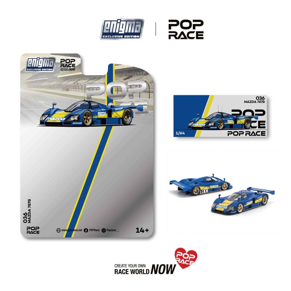 *PRE-ORDER* Mazda 787B (1991) Racing Blue Yellow Livery (Chance of Chase Car), 1:64 Scale — image 5