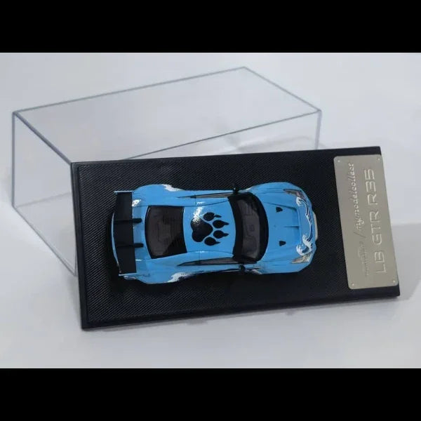*PRE-ORDER* Nissan GT-R R35 Liberty Walk Performance 1.5 Blue Godzilla Livery, 1:64 Scale — image 8