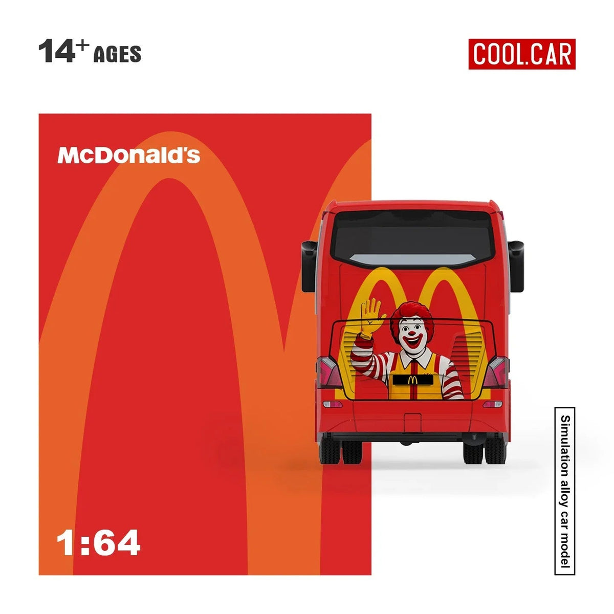 *PRE-ORDER* Setra Bus (Mc Donald's), 1:64 Scale (Red) — image 5