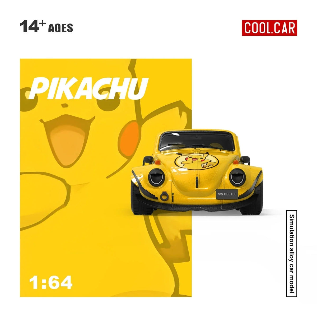 *PRE-ORDER* CC 1:64 Beetle Pikachu painted, 1:64 Scale — image 4