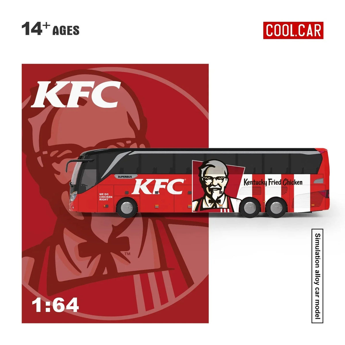 *PRE-ORDER* CC 1:64 Luxury Bus - Crazy Thursday (KFC Bus), 1:64 Scale — image 2