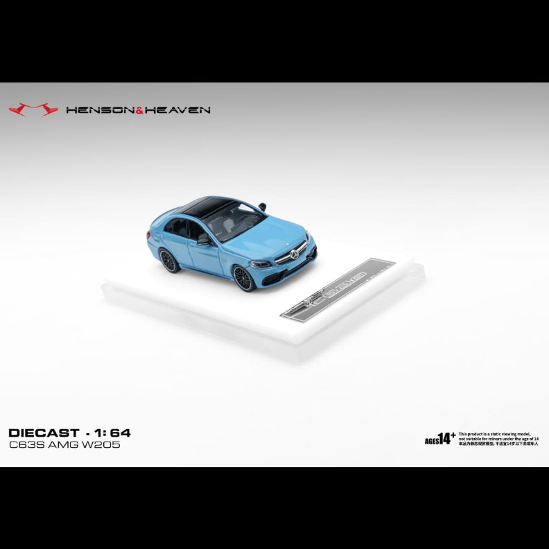 *PRE-ORDER* Mercedes Benz C63 Coupe AMG W205, 1:64 Scale (China Blue) — image 4