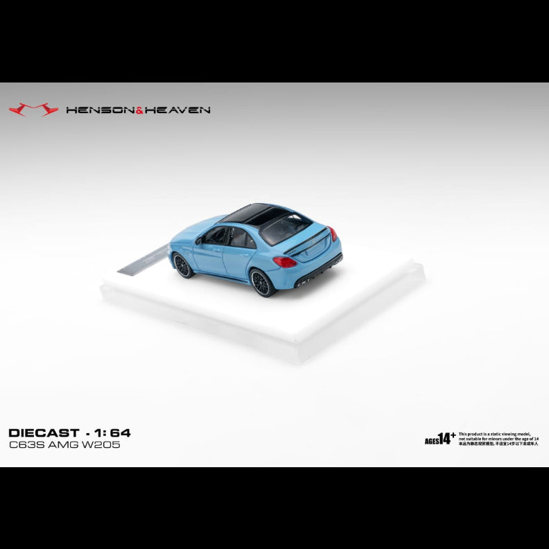 *PRE-ORDER* Mercedes Benz C63 Coupe AMG W205, 1:64 Scale (China Blue) — image 3