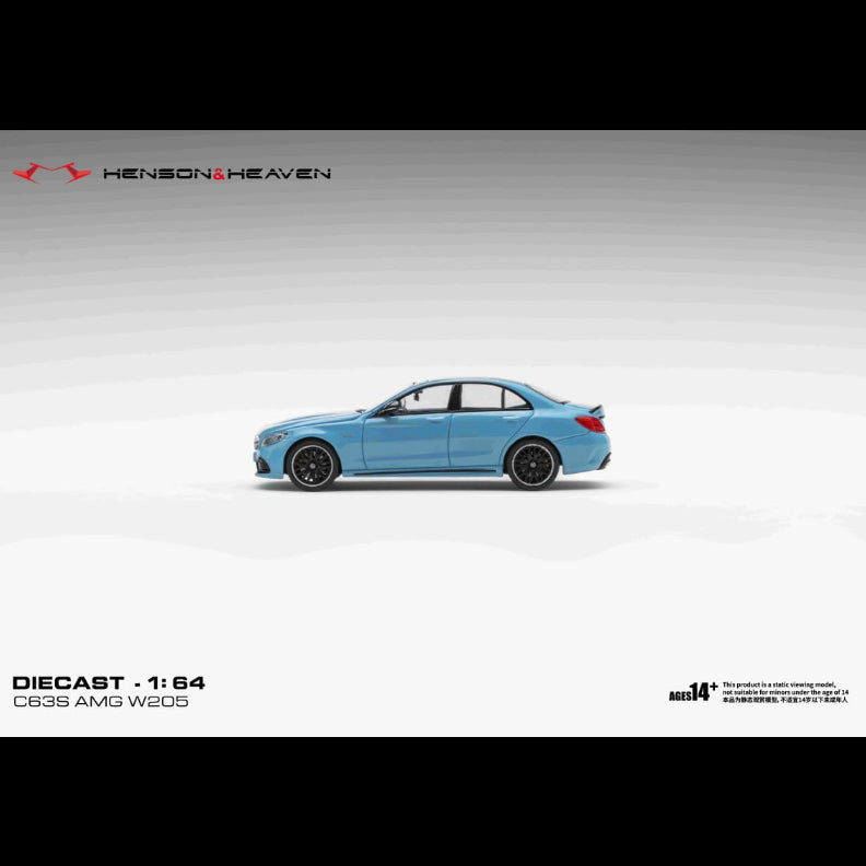 *PRE-ORDER* Mercedes Benz C63 Coupe AMG W205, 1:64 Scale (China Blue) — image 5