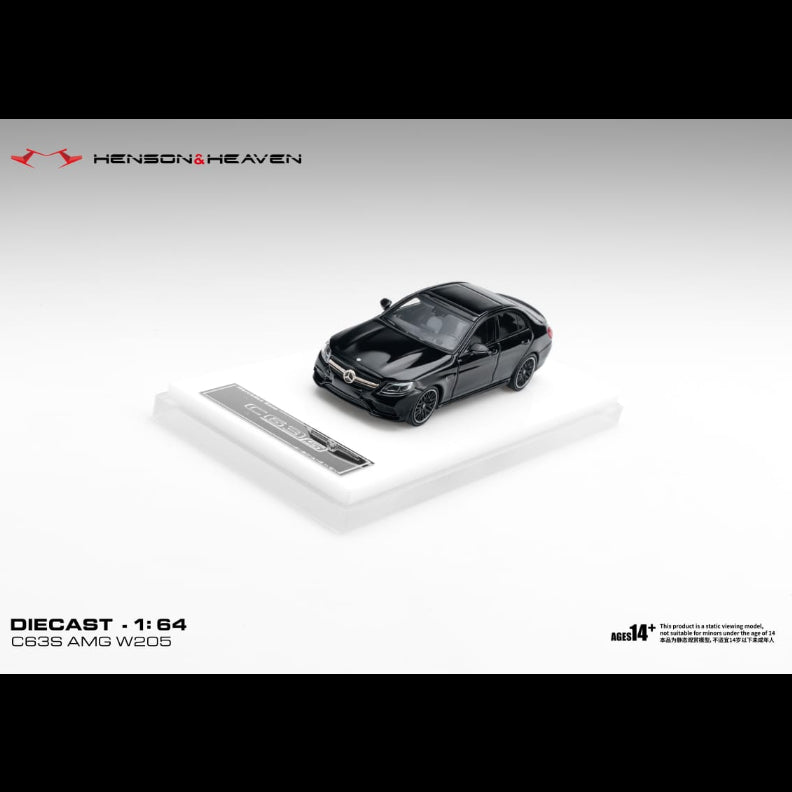 *PRE-ORDER* Mercedes Benz C63 Coupe AMG W205, 1:64 Scale (Gloss Black) — image 2
