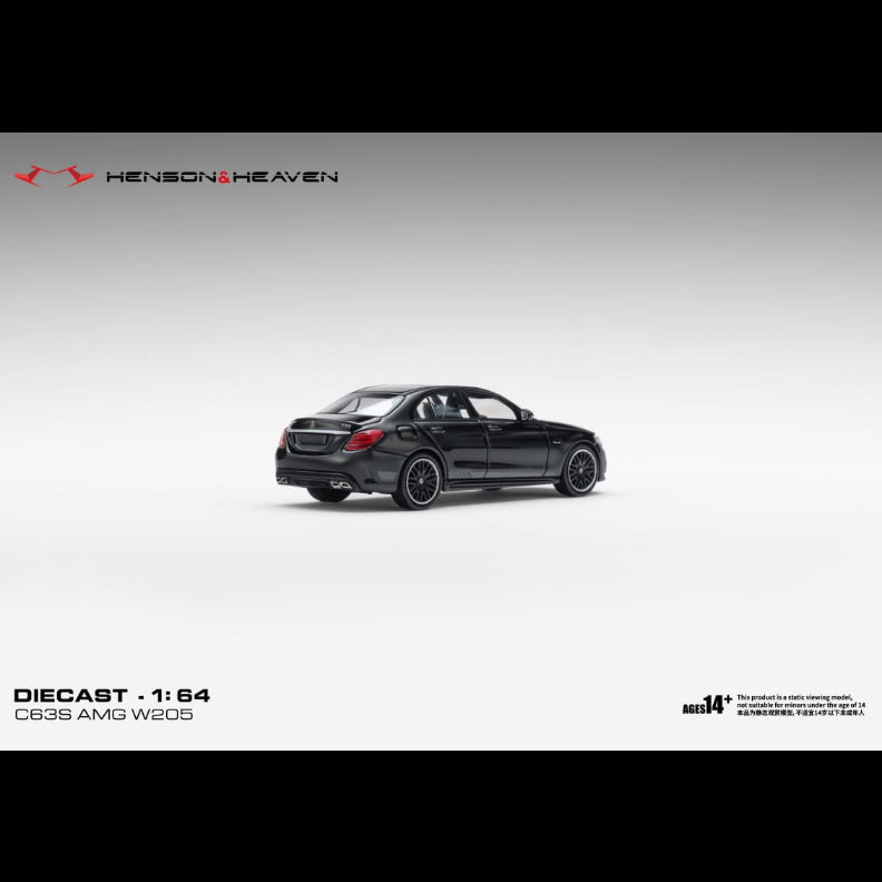 *PRE-ORDER* Mercedes Benz C63 Coupe AMG W205, 1:64 Scale (Gloss Black) — image 5