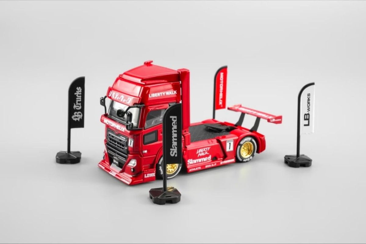 *HKTCS 2026* LB Trucks UD Quon Head with Hong Kong City Themed Accessories (Red livery) Limited to 299pcs, 1:64 Scale — image 3