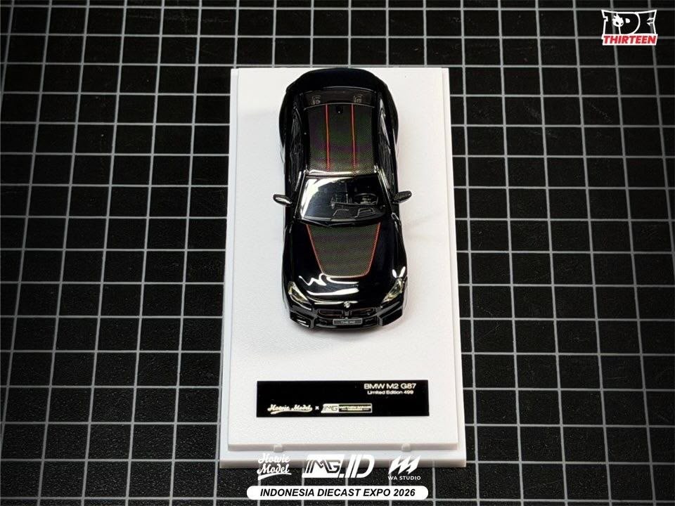 *IDE 2026* BMW M2 G87 Coupe (Black Metallic/Carbon with Red Details) Limited to 499pcs, 1:64 Scale — image 7