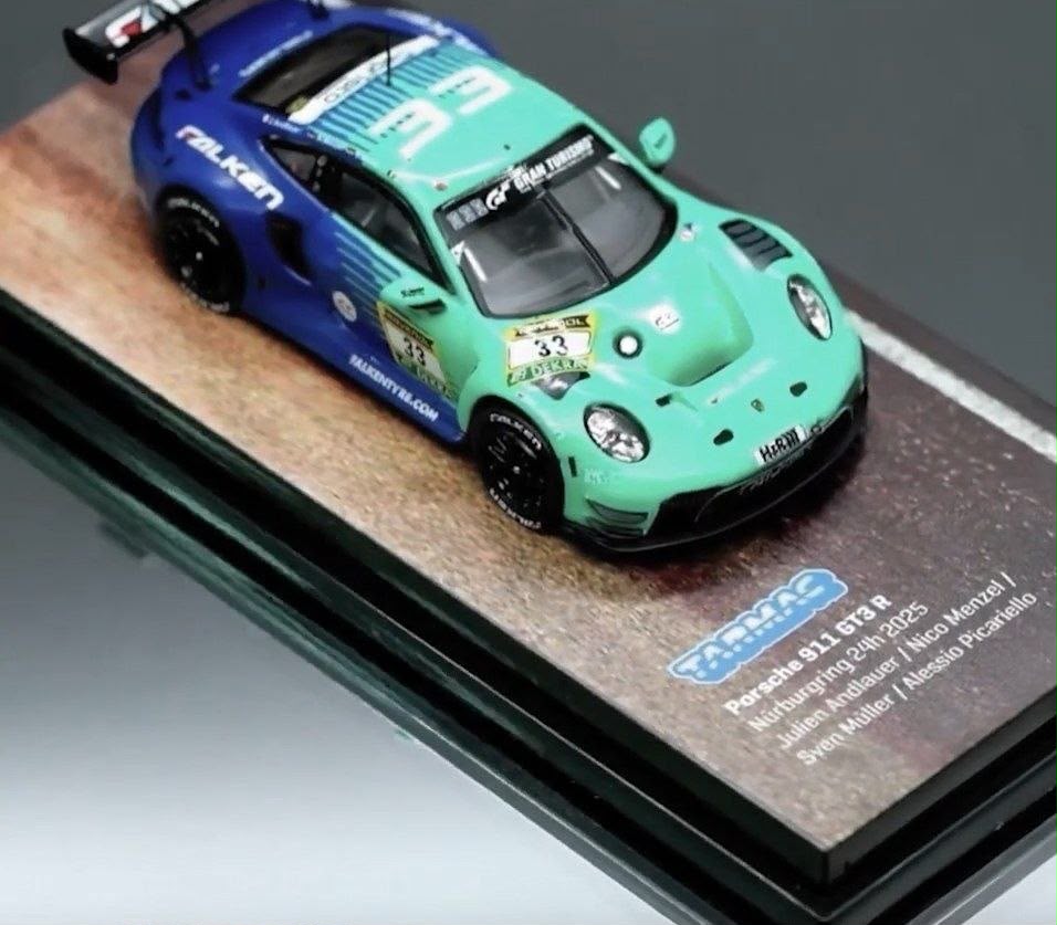 *IDE 2026* Porsche diecast 911 GT3 R Nürburgring 24H 2025 Falken Livery, 1:64 Scale — image 9