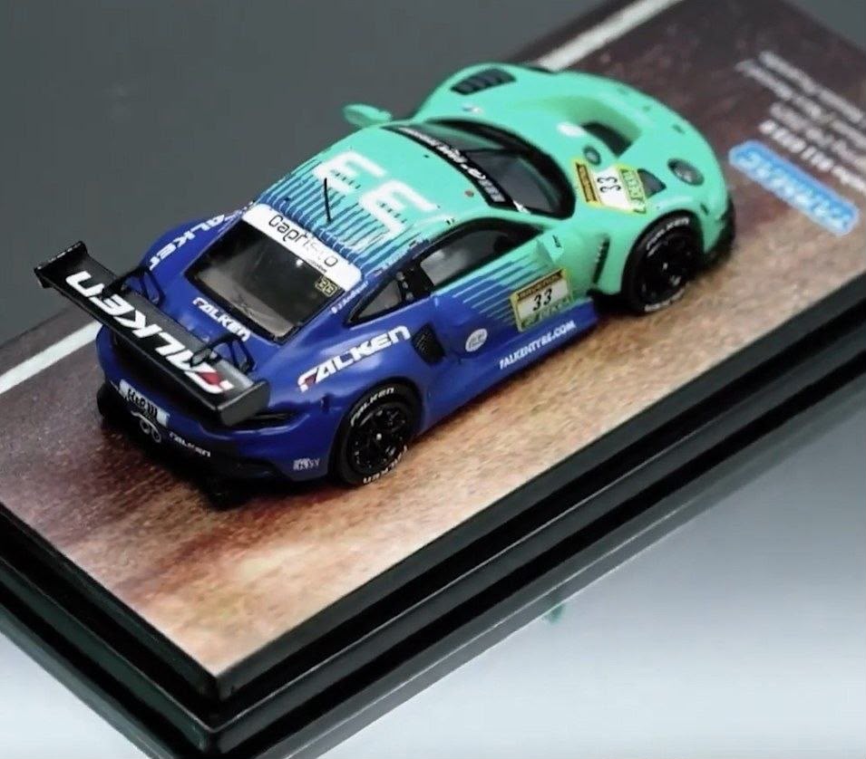 *IDE 2026* Porsche diecast 911 GT3 R Nürburgring 24H 2025 Falken Livery, 1:64 Scale — image 4