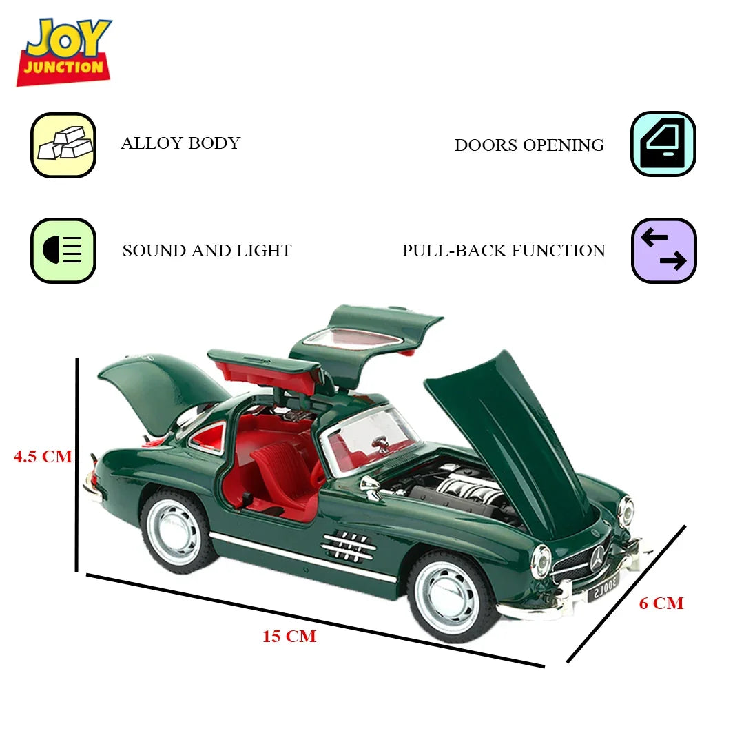 Mercedez Benz 300SL - Light, Sound with Openable Doors, 1:32 Scale (Green) — image 5