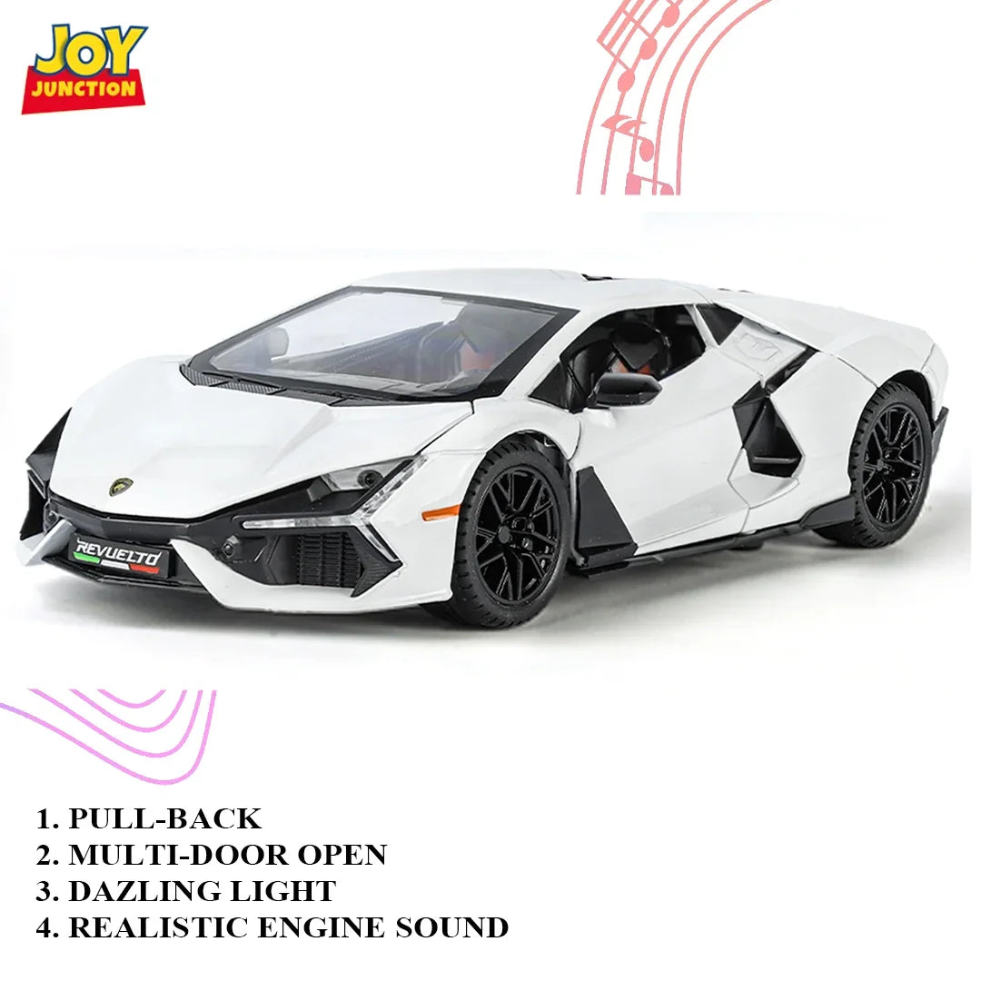 Lamborghini Daniel Street - Light, Sound with Openable Doors, 1:24 Scale (White) — image 3