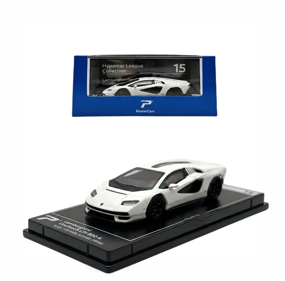 Lamborghini Countach LPI 800-4, 1:64 Scale (White) — image 4