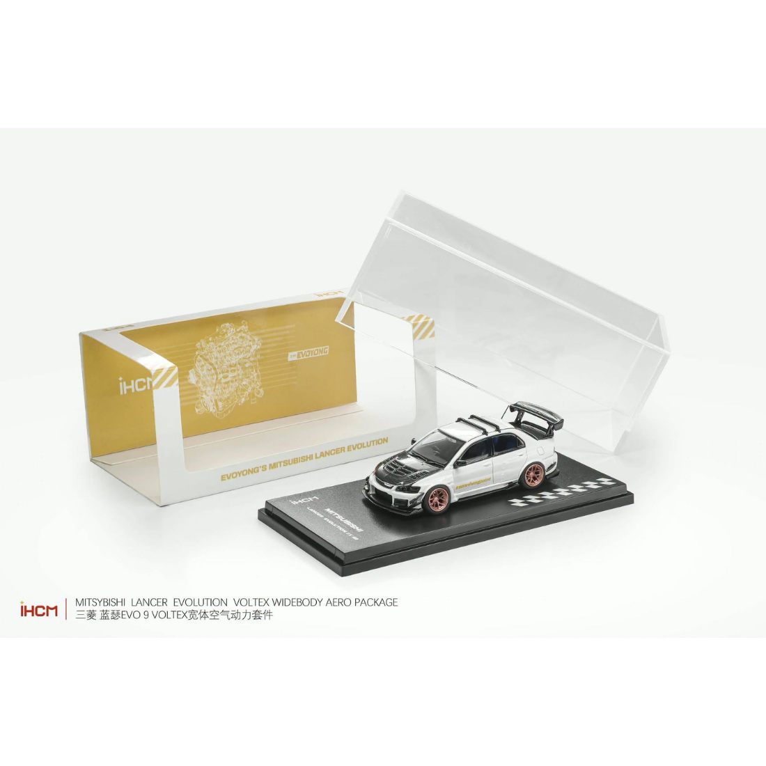 *Pre-Orders* Mitsubishi Licensed Products - Lancer GSR Evolution EVO IX, 1:64 Scale (White) — image 1