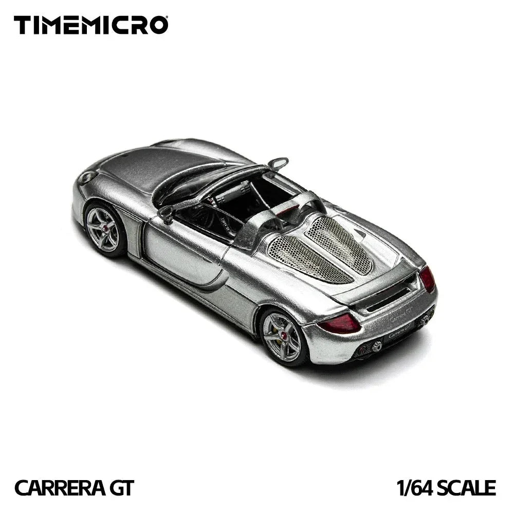 Porsche diecast Carrera GT Silver with Water Decals, 1:64 Scale — image 4