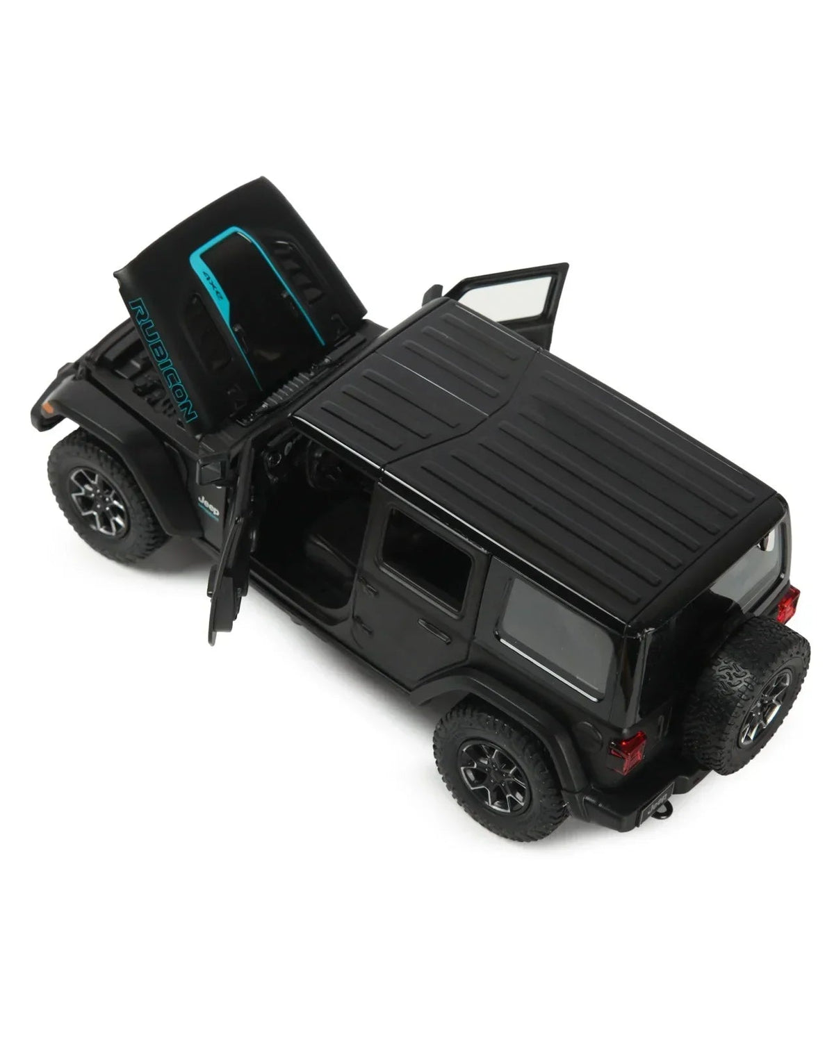 Jeep Wrangler Rubicon 4xe, 1:24 Scale (Black) — image 3