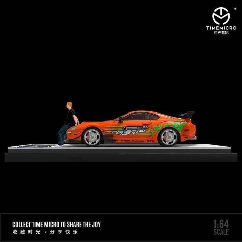 *PRE-ORDER* Time Micro Toyota Supra A80 MK4 Paul Walker Orange Figure Edition, 1:64 Scale — image 3