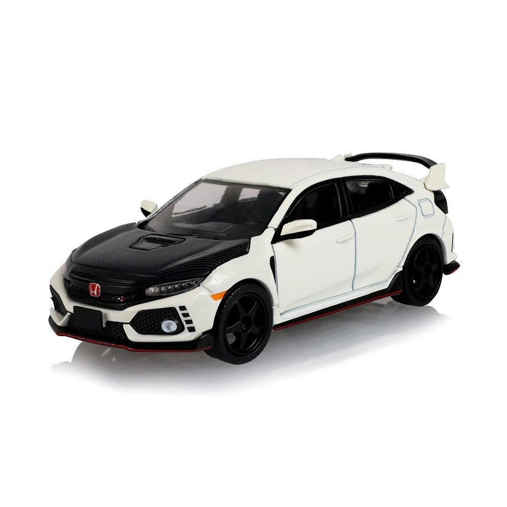 *PRE-ORDER* Tokyo Torque Series 10 - 2018 Honda Civic Type-R (FK8) with Custom Wheels and Carbon Hood - Championship White (New Tooling), 1:64 Scale — image 2
