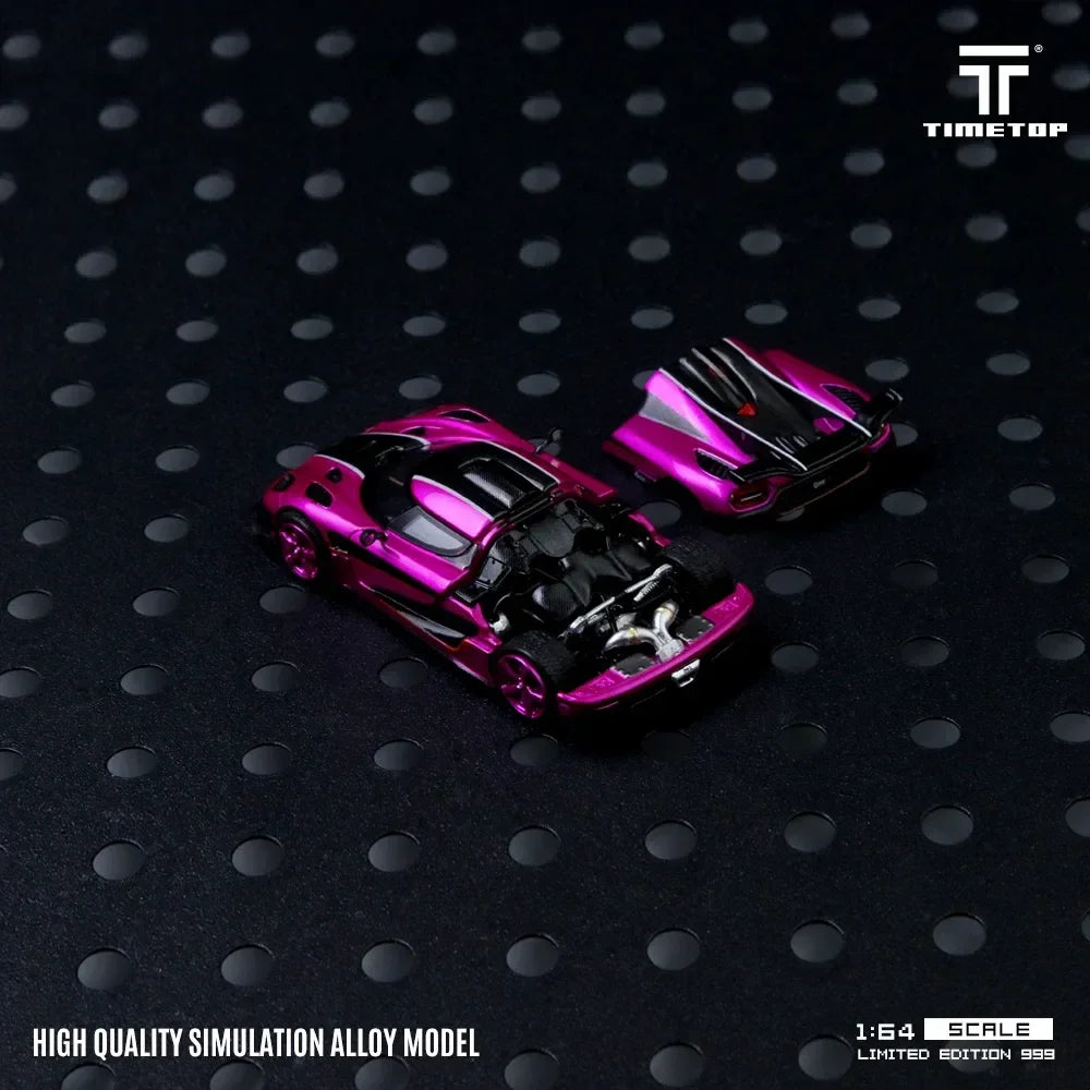 Time Micro Koenigsegg One:1 Pearl Magenta Gift Box Edition, 1:64 Scale — image 3