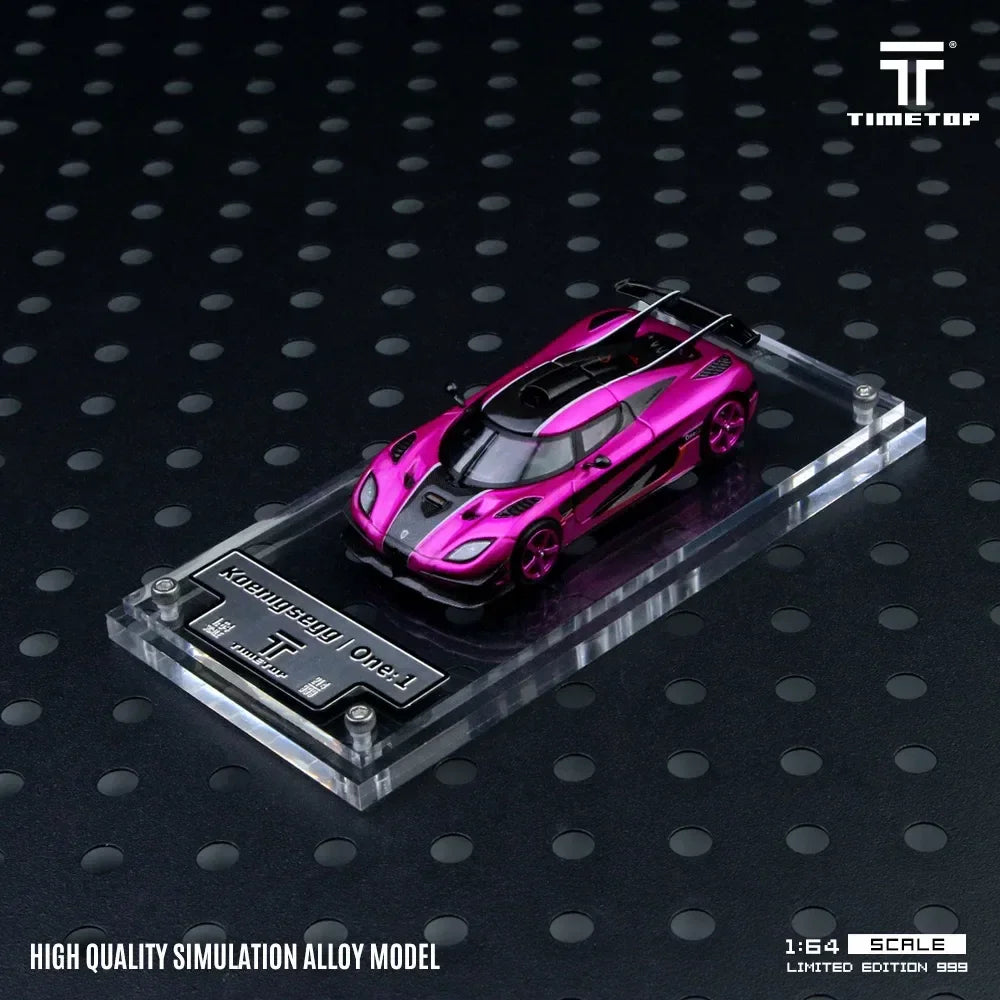 Time Micro Koenigsegg One:1 Pearl Magenta Gift Box Edition, 1:64 Scale — image 2