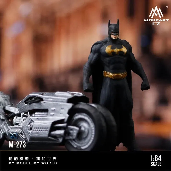 *PRE-ORDER* Dark Knight Motorcycle Figure Set Resin Model, 1:64 Scale — image 2