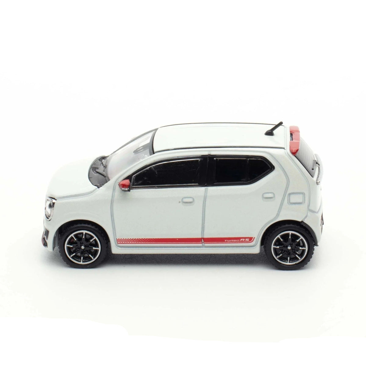 Suzuki Alto Turbo RS (HA36S) RS Decal Tune, 1:64 Scale (Pearl White) — image 1