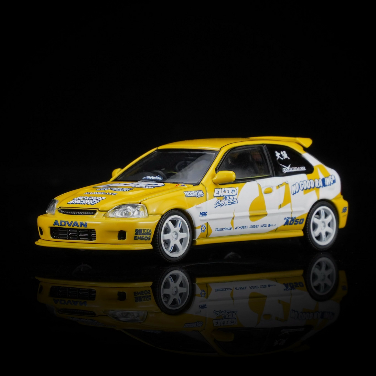 Honda Civic TYPE R (EK9) Customized Exceed , 1:64 Scale ( Yellow) — image 2