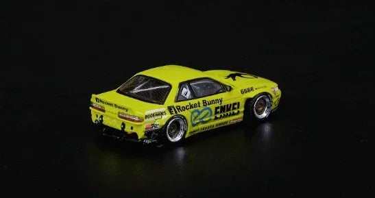 Nissan Silvia S13 V2 Pandem / Rocket Bunny, 1:64 Scale (Light Yellow) — image 3