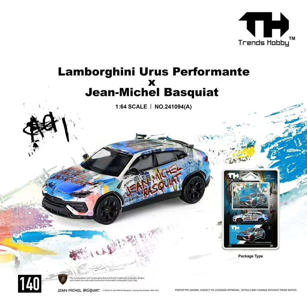 *PRE-ORDER* Lamborghini Urus Performante x Jean-Michel Basquiat, 1:64 Scale (White) — image 2