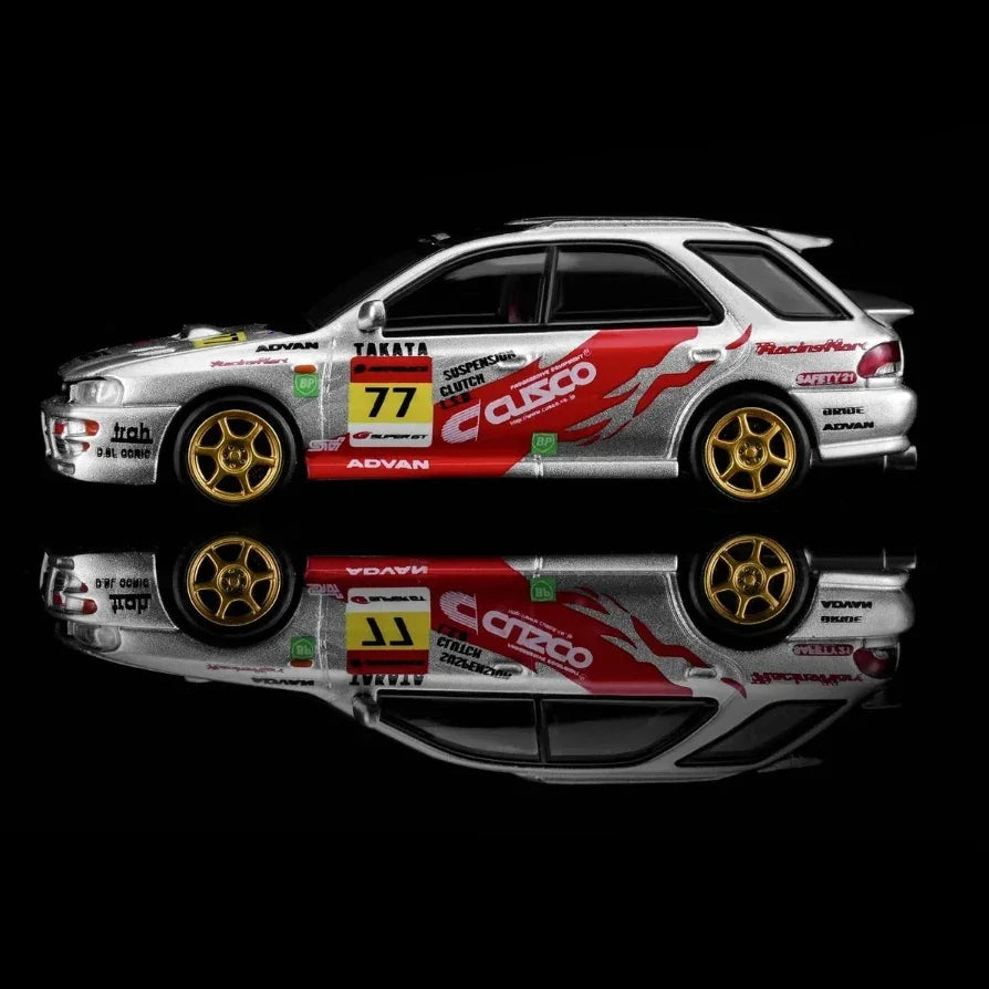 *PRE-ORDER* Subaru Impreza Wagon WRX STi Version VI Cusco Silver Livery, 1:64 Scale — image 3