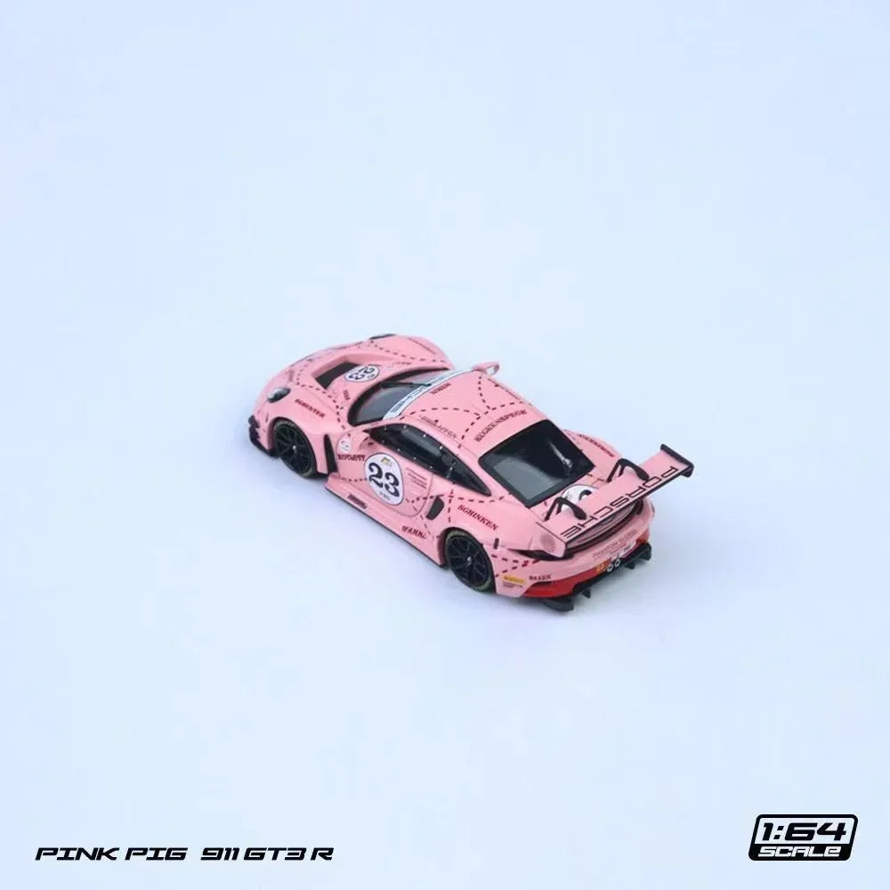 Porsche diecast Pink Pig 911 GT3 R (Limited to 999) #23, 1:64 Scale — image 3