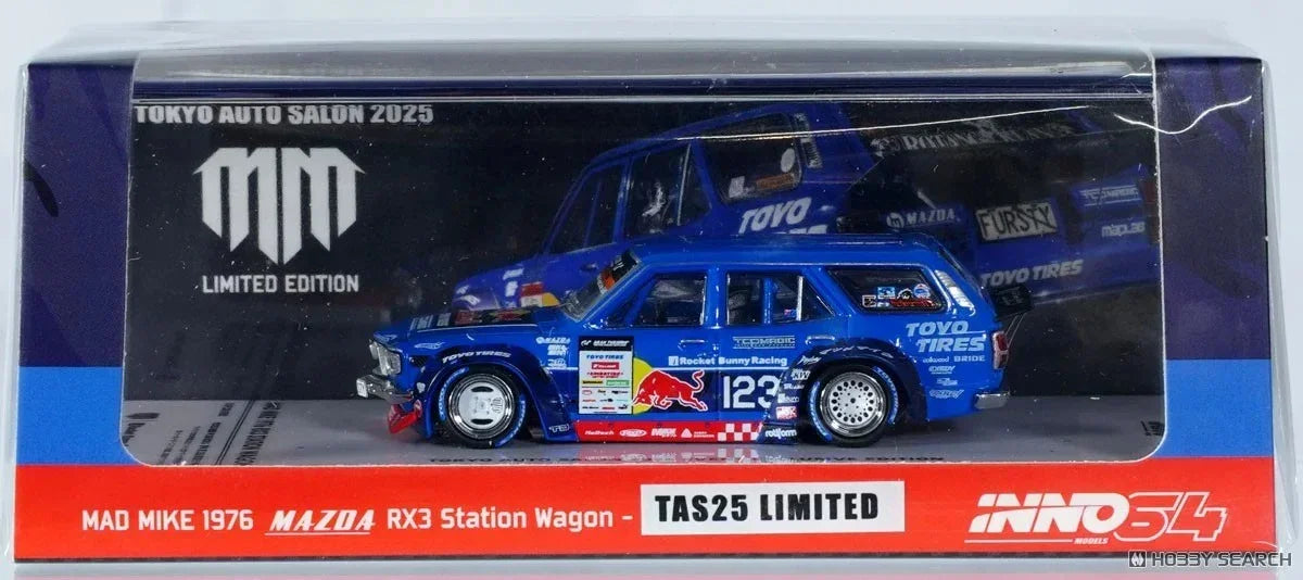 Mad Mike 1976 Mazda Rx3 Station Wagon Tokyo Auto Salon 2024, 1:64 Scale — image 6
