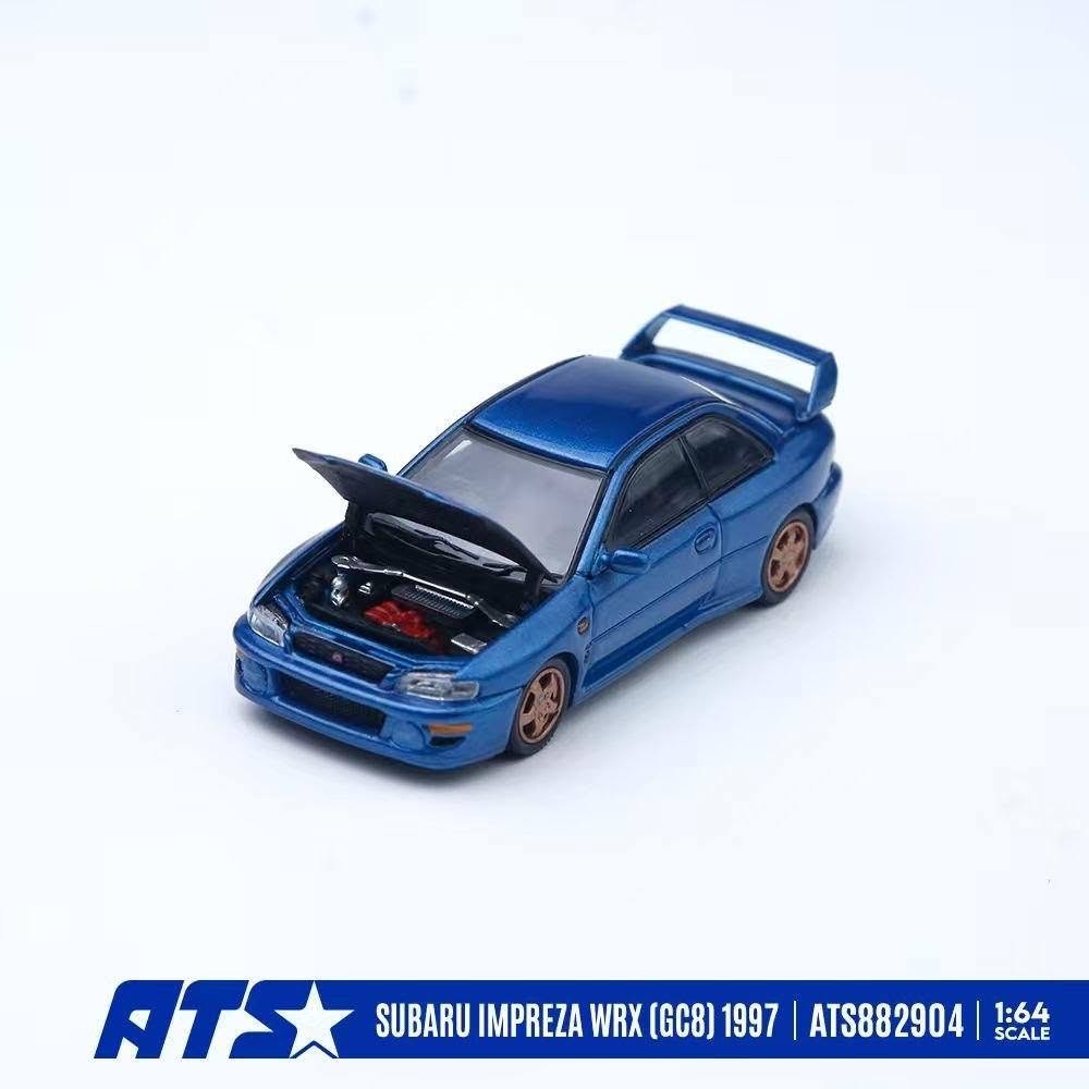 *PRE-ORDER* SUBARU IMPREZA WRX (GC8) 1997, 1:64 Scale (Blue) — image 2