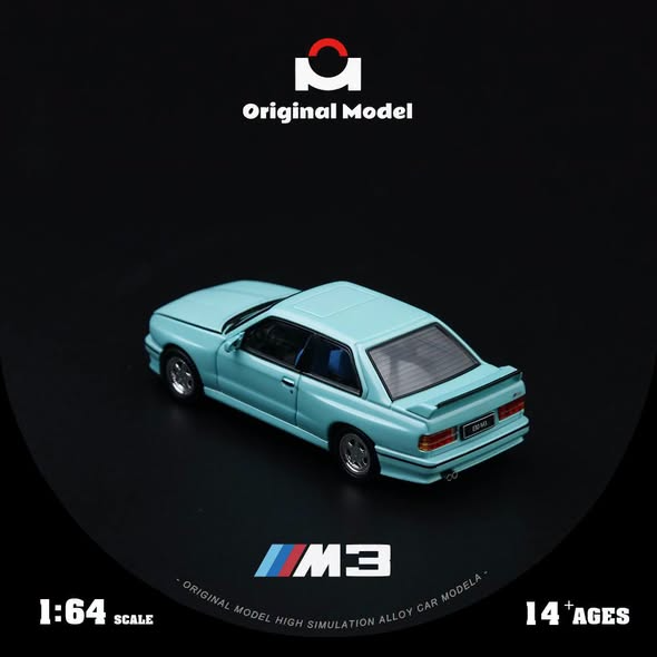 *PRE-ORDER* E30 Mercedes Benz M3, 1:64 Scale (Mint Green) — image 4
