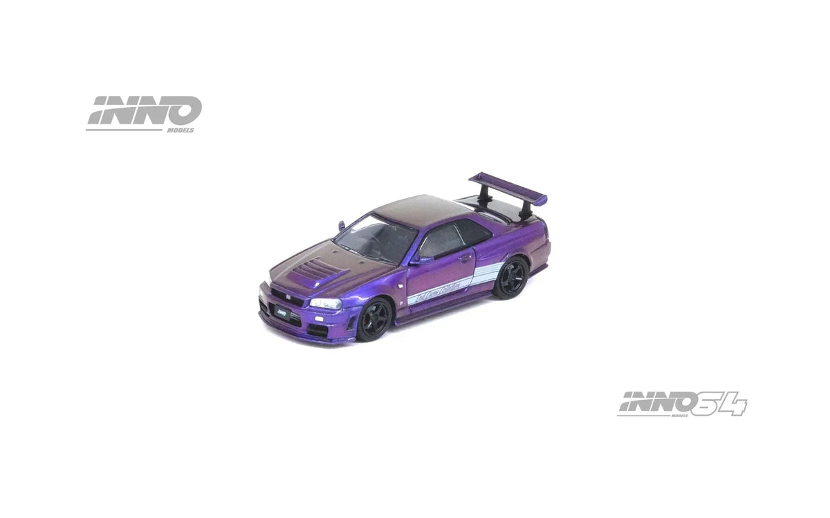 Nissan Skyline GT-R (R34) Z-Tune "Endgame" Australia Special Edition(Purple) (Chanse of Black Pearl Chase Car), 1:64 Scale — image 2