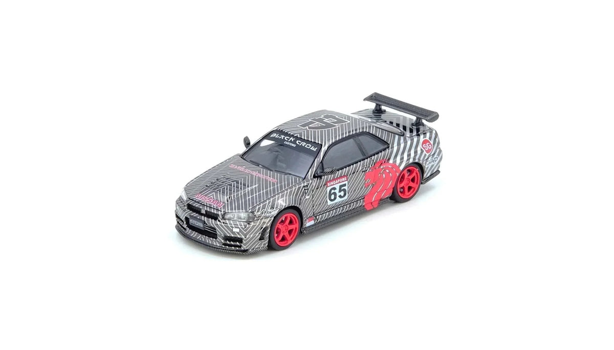 Skyline GT-R R34 Black Crow, 1:64 Scale (Black) — image 1