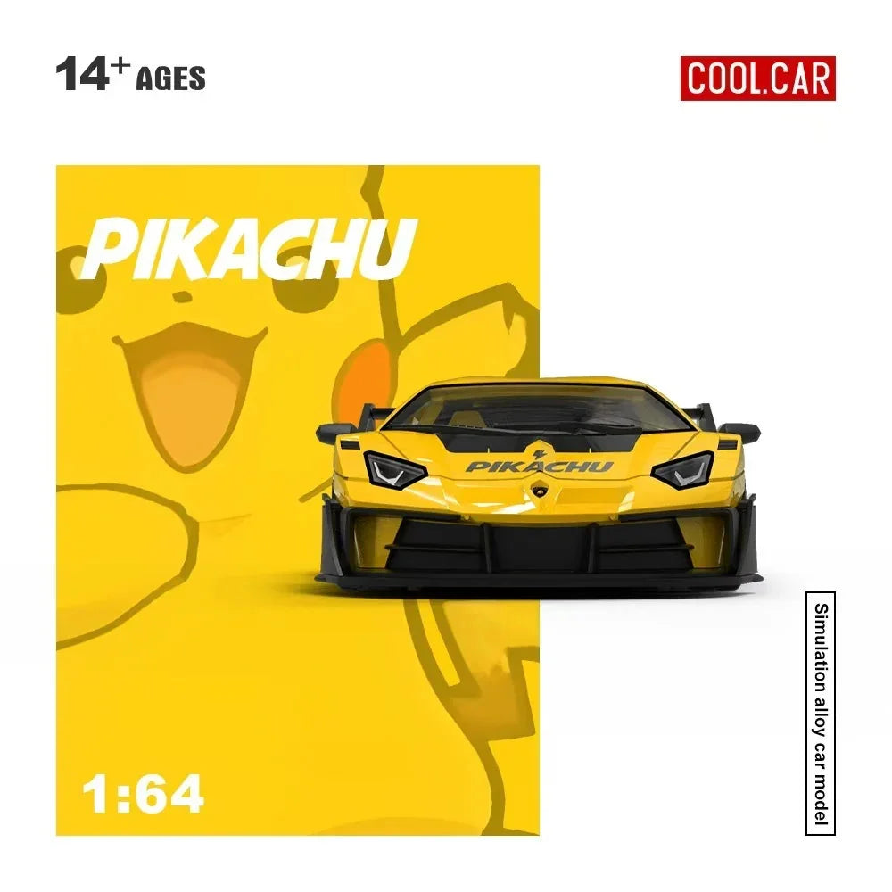 *PRE-ORDER* Lamborghini GTEVO Pikachu, 1:64 Scale (Yellow) — image 4