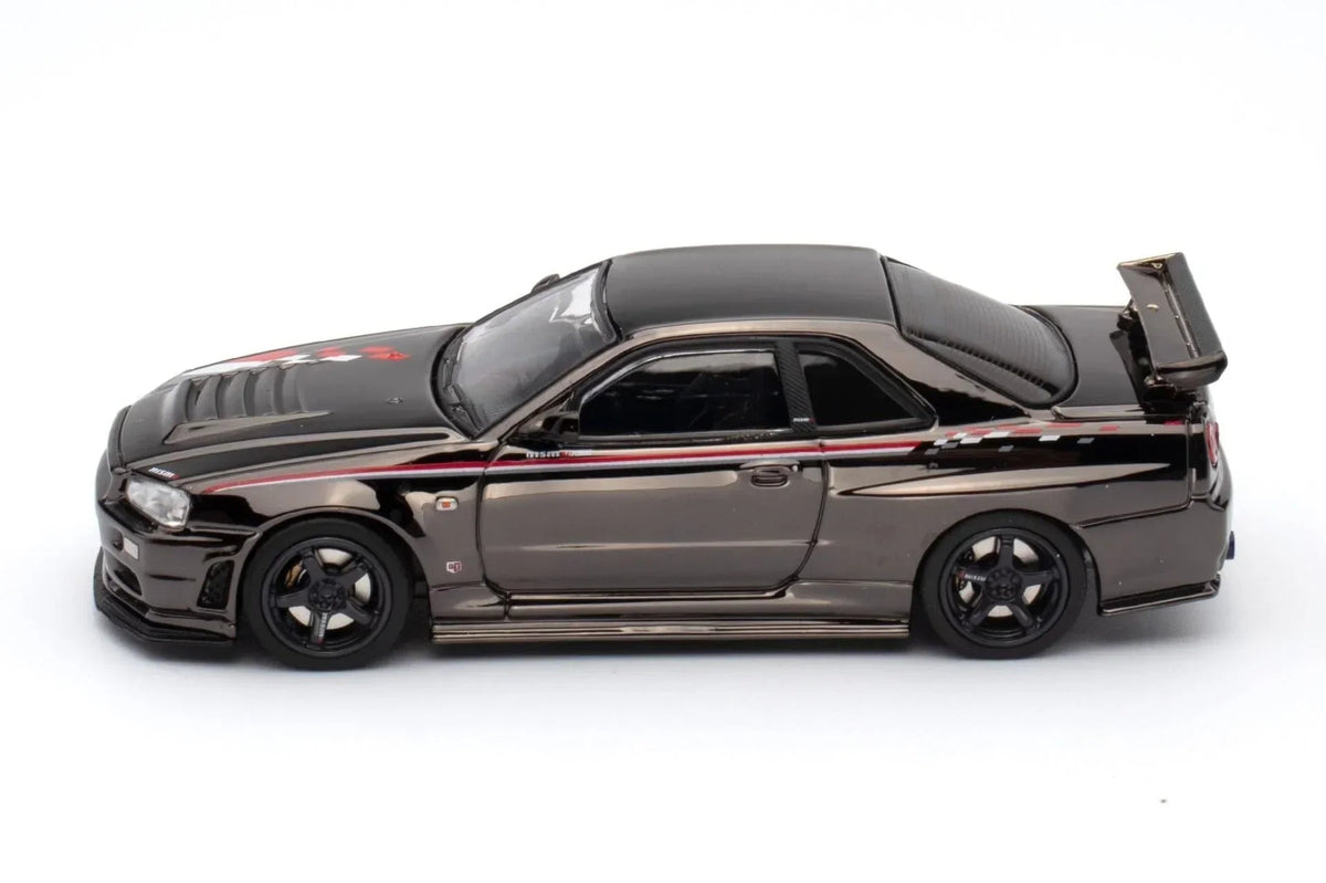 Nissan Skyline GT-R (R34) Nismo R-Tune Black Chrome Hobby Expo China 2023 Event Edition,1:64 Scale — image 2