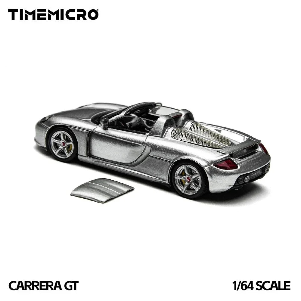 Porsche diecast Carrera GT Silver with Water Decals, 1:64 Scale — image 3